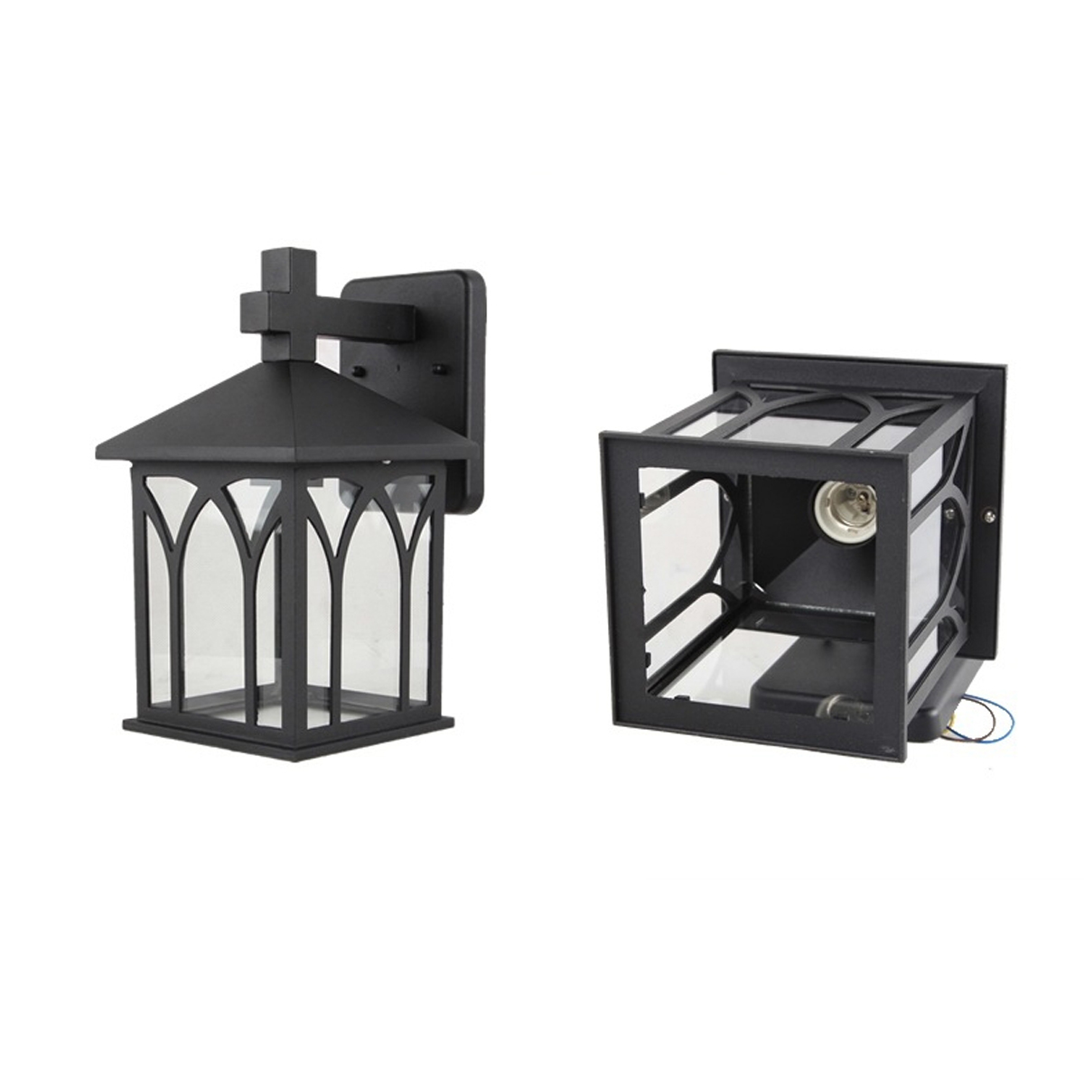 โคมไฟติดผนัง Continental สีดำ [ST-3608]