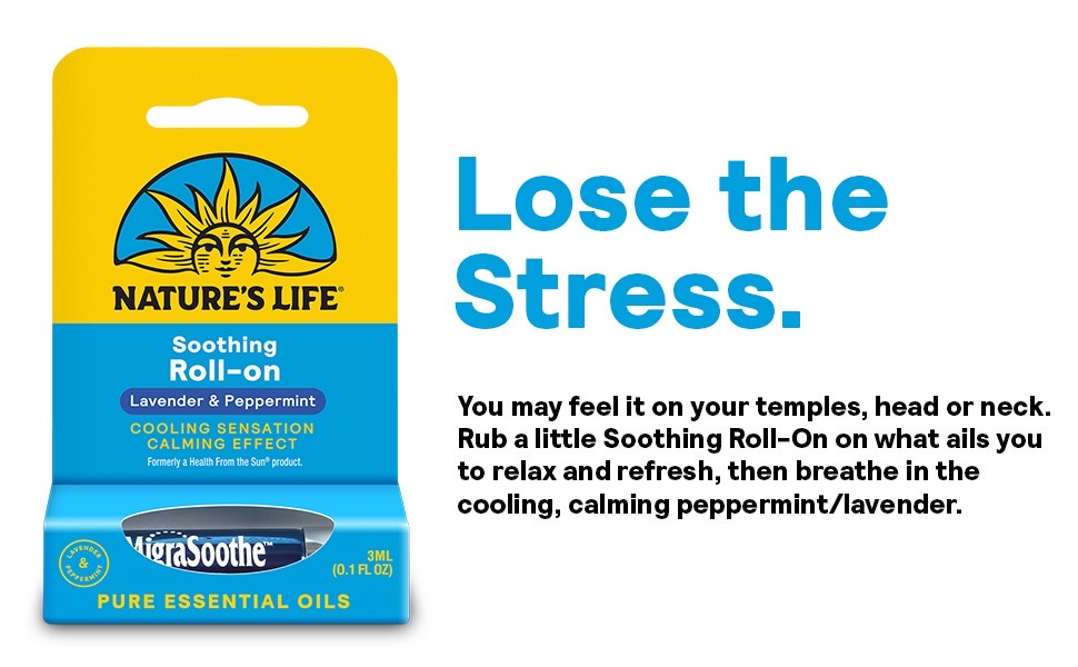 โรลออนบรรเทาอาการปวดศีรษะ Nature's Life THE SUN MigraSoothe Roll-On