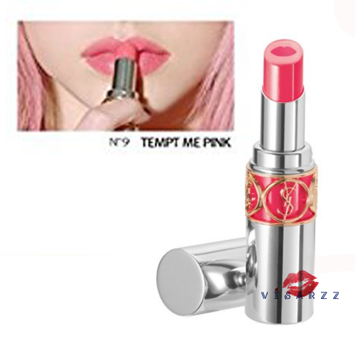 (N°9 Tepmt Me Pink) YSL Volupte Tint-in-Balm ลิปบาล์มรูปแบบใหม่ ด้วยเนื้อลิปสติกสองแบบ พร้อมมอบสีสันสวยงามด้วยเนื้อสีชั้นใน รวมถึงบำรุงริมฝีปากด้วยบาล์มชั้นนอก ให้เรียวปากของคุณดูเปล่งประกาย สุขภาพดี อย่างเป็นธรรมชาติ