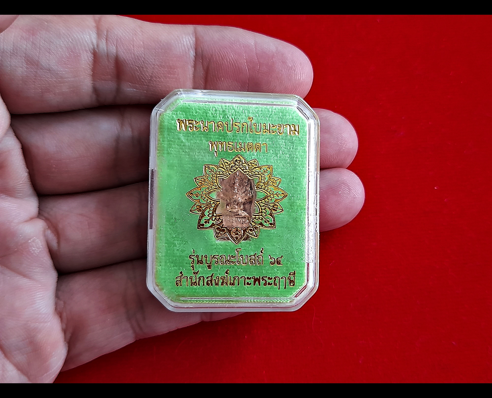 เหรียญพระนาคปรก(พญานาคปรก9หัว) หลัง พระราหู (#เสาร์กับราหู#เป็นคู่มิตร#หนุนเสริมกัน) เนื้อทองแดง(ผสมชนวน) (ขนาดเล็ก) ปี2564 - หลวงพ่อเล็ก วัดท่าขนุน