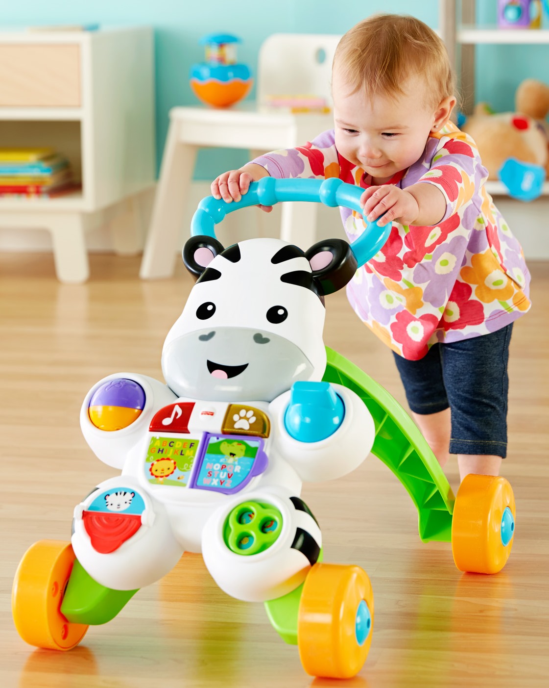 รถผลักเดินม้าลายสุดน่ารัก Fisher-Price Learn with Me Zebra Walker