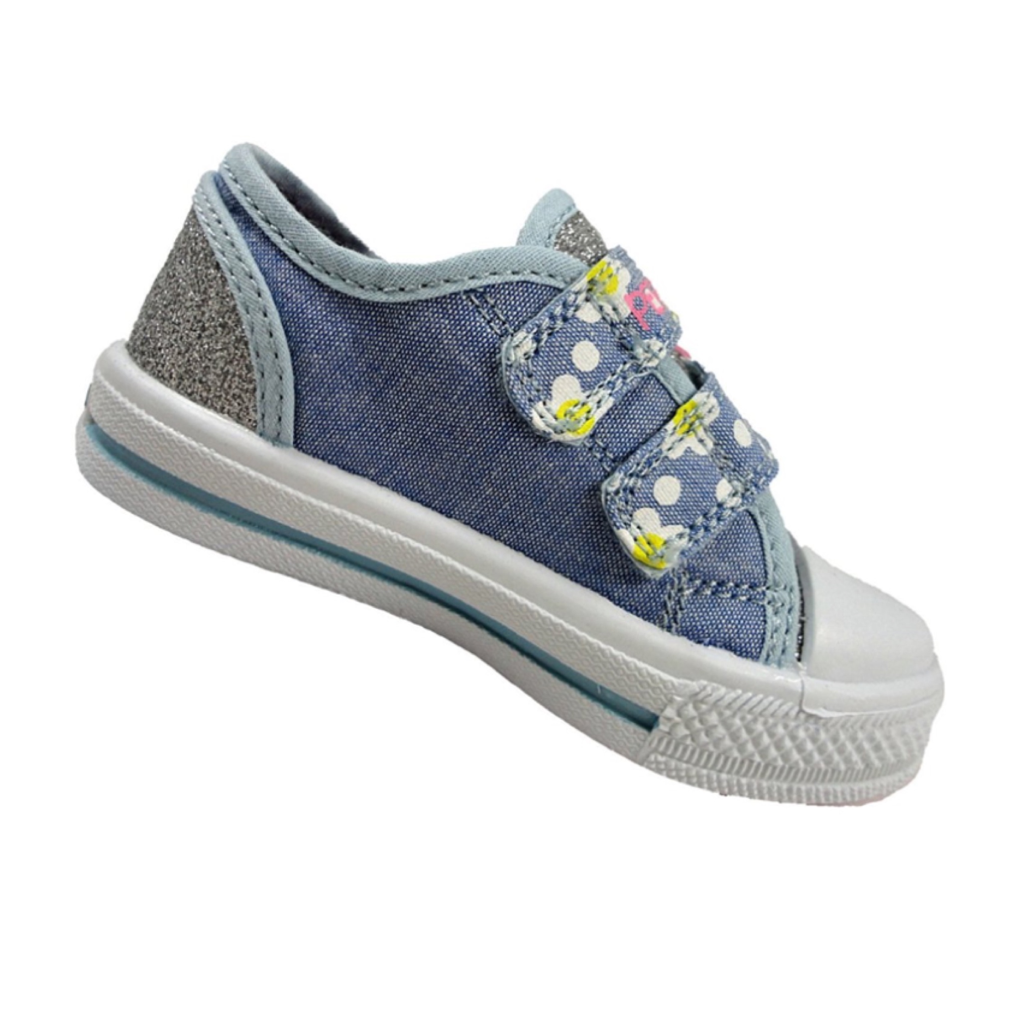 รองเท้าผ้าใบสำหรับลูกสาว Peppa Pig Canvas Trainers for Girls (Blue Roseland)