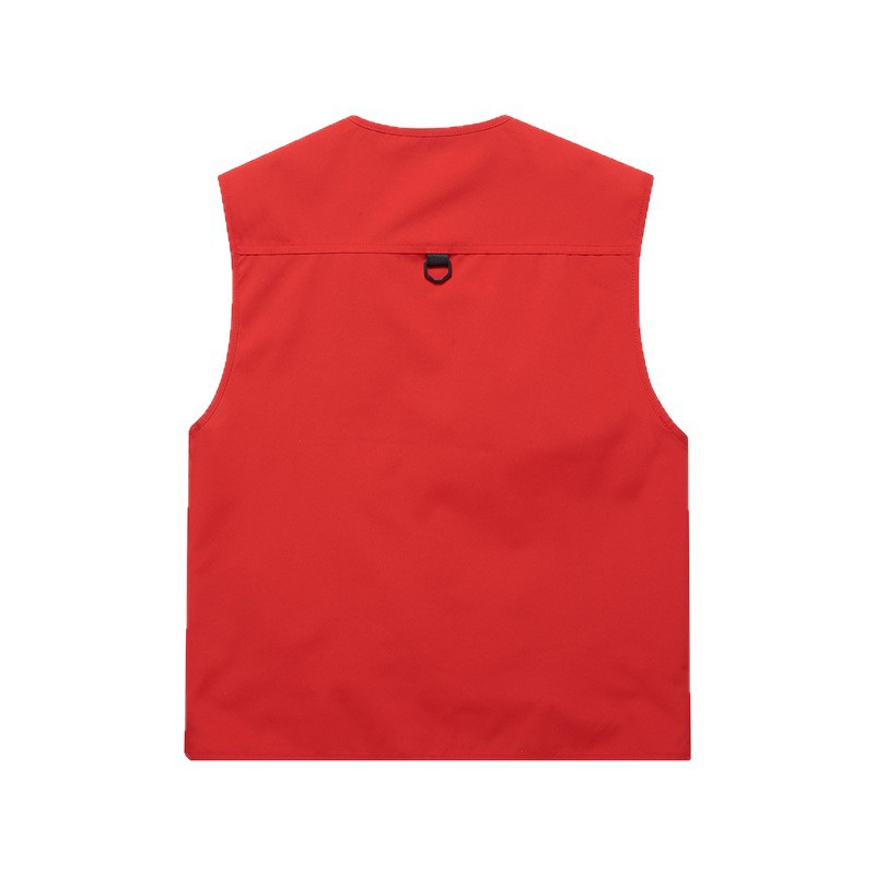 เสื้อกั๊กตาข่ายหลายกระเป๋าสำหรับปีนเขากลางแจ้ง เสื้อกั๊กถ่ายภาพ เสื้อกั๊กสัมภาษณ์ พิมพ์โลโก้ N6811001 สีภาพ S-6XL