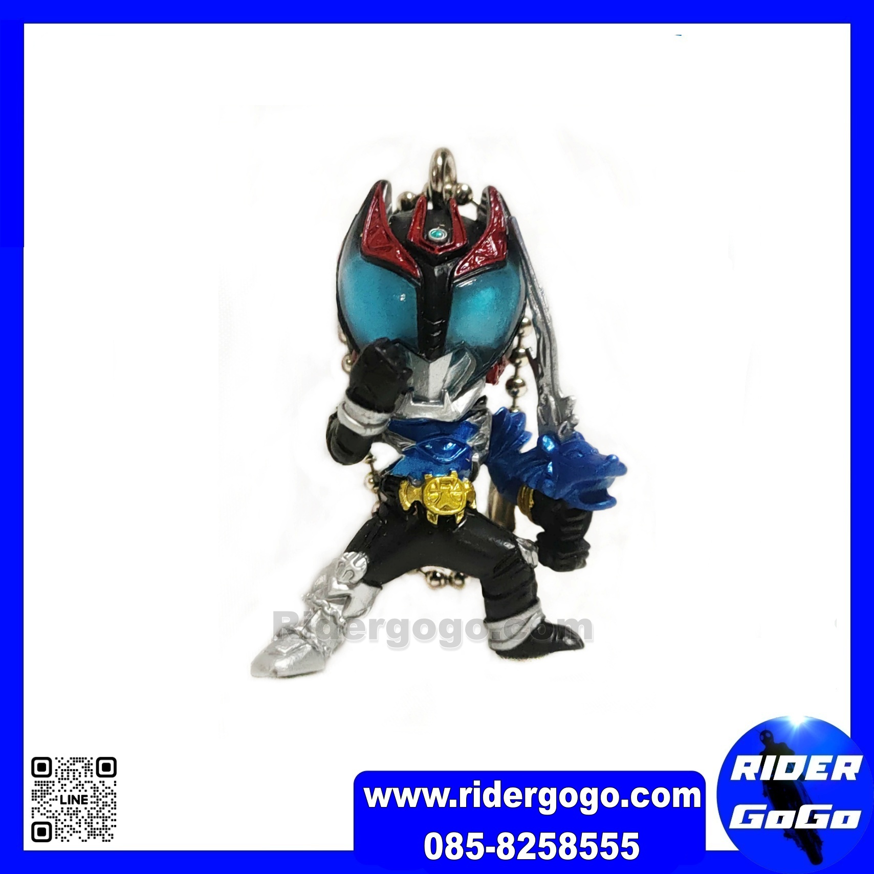 พวงกุญแจ มาสไรเดอร์ คิบะ คาเมนไรเดอร์ ไอ้มดแดง Masked Kamen Rider Kiva Keychain