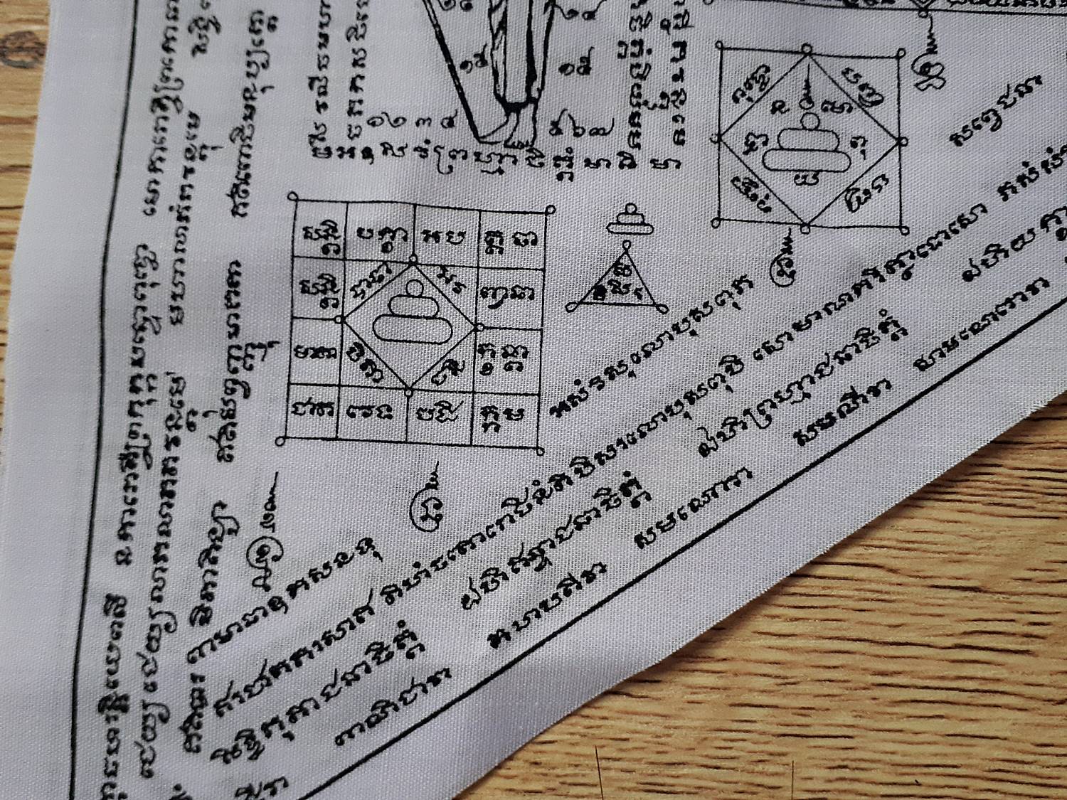 ธงรวมยันต์ หลวงพ่อกวย วัดโฆสิตาราม(วัดบ้านแค) จ.ชัยนาท ปี2563