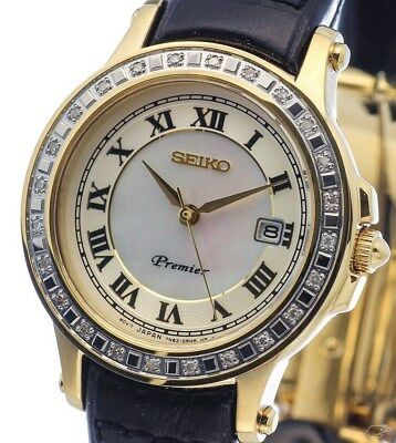 นาฬิกาผู้หญิง SEIKO Premier Diamonds รุ่น SXDF06P1 Quartz Ladies Watch