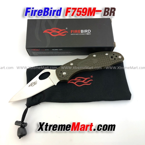 มีดพับ Ganzo Firebird F759M-BR 440C Blade Brown Fiber Glass Handle (ด้ามสีน้ำตาล)