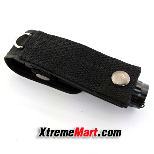 ซองไนล่อน สำหรับไฟฉาย UltraFire ปลายเปิด สำหรับ UltraFire 501B, 502B (Black)