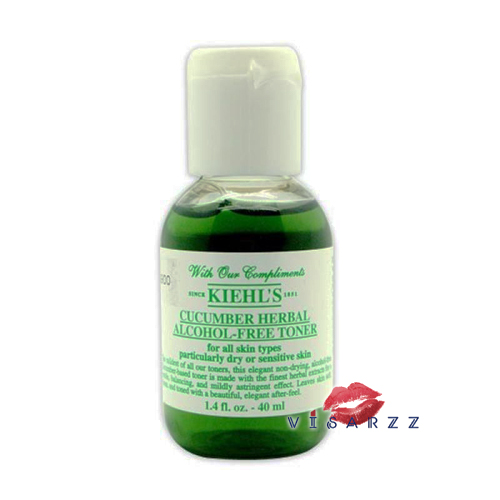 (Tester) Kiehl's Cucumber Herbal Alcohol-Free Toner 40mL โทนเนอร์สูตรแตงกวาไร้แอลกฮอลล์ คงความชุ่มชื้นผิว เป็นผลิตภัณฑ์โทนเนอร์ที่อ่อนโยนที่สุดเมื่อเทียบกับผลิตภัณฑ์โทนเนอร์ทั้งหมดของคีล ไม่ทำให้ผิวแห้ง ทำจากสารสกัดจากธรรมชาติที่บริสุทธิ์และอ่อนโยนต่