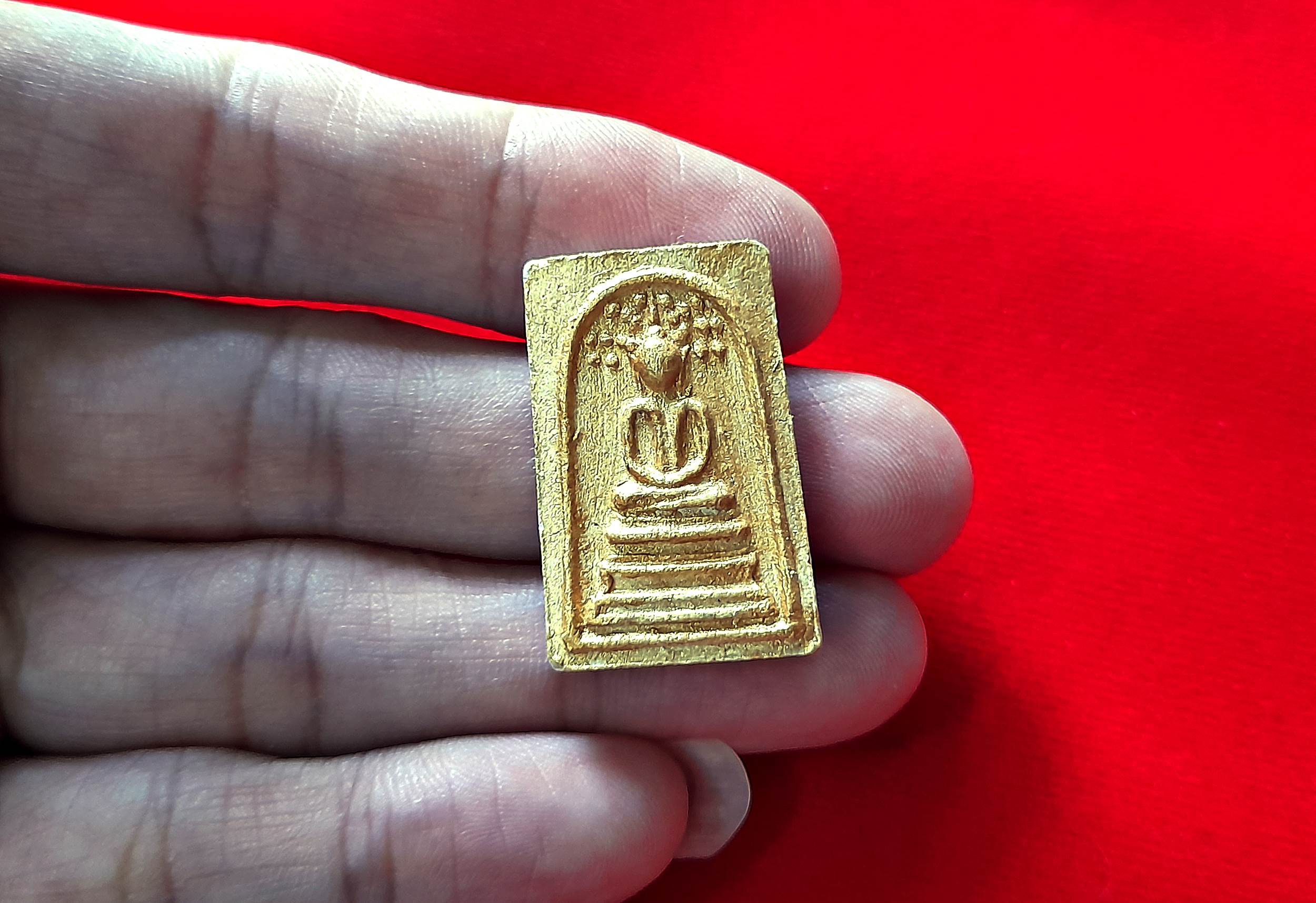 พระสมเด็จ ปรกโพธิ์ ร่มเย็นเป็นสุข หลัง ยันต์นะพรชัย(หัวใจพ่อค้า ค้าขาย) ทาทอง #รับประกันแท้และทัน - หลวงพ่อยงยุทธ วัดเขาไม้แดง จ.ชลบุรี