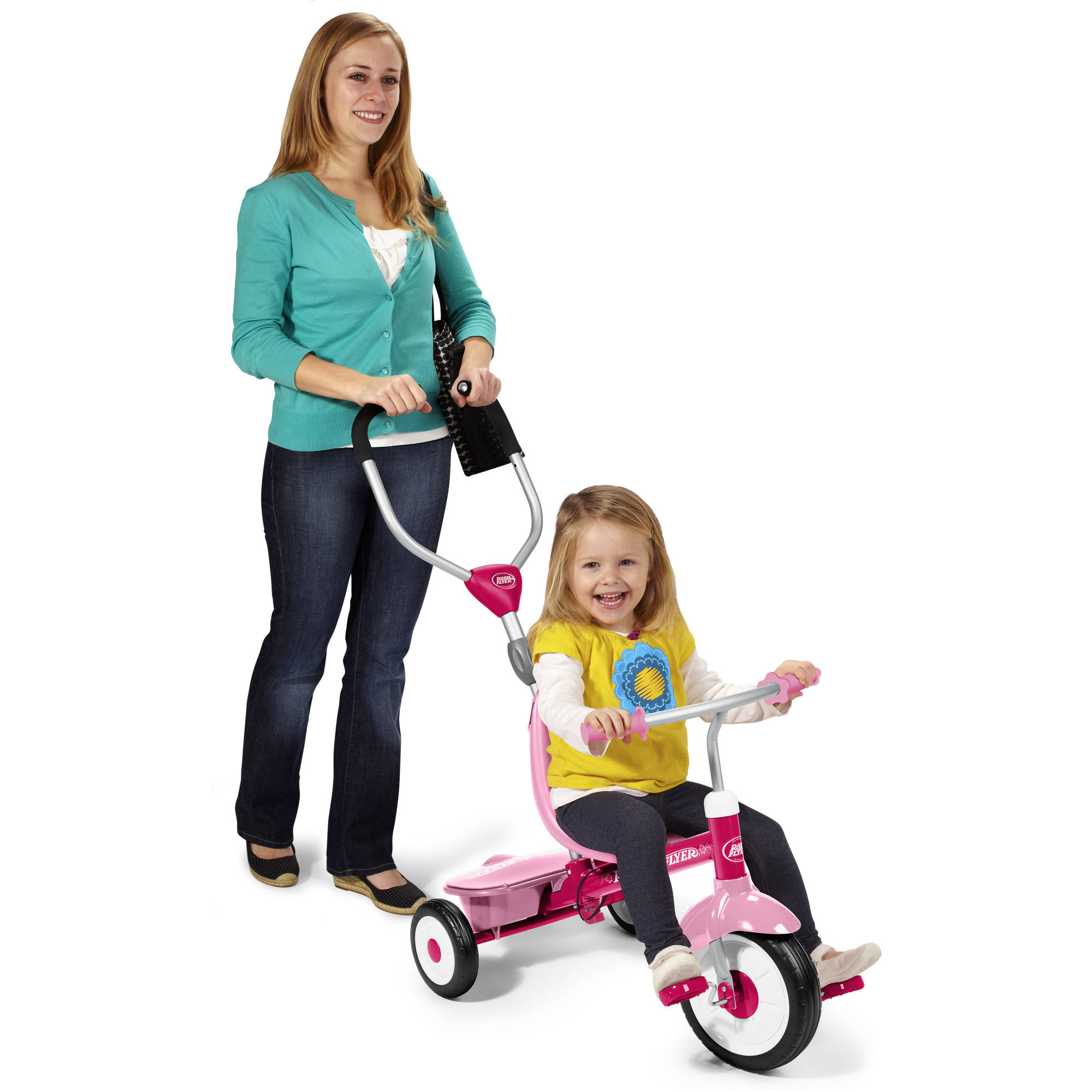 จักรยานสามล้อเอนกประสงค์ Radio Flyer 4-in-1 Stroll 'n Trike (Pink Floral - Limited Edition)