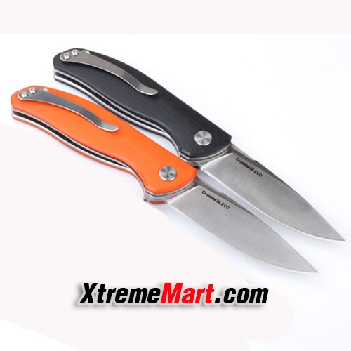 มีดพับ Shirogorov F3 ด้ามสีส้ม (Cronidur 30EVO) Small Tactical Folding Knife Black G10 Handle