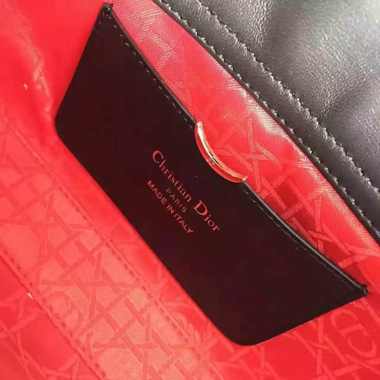 กระเป๋า dio lady lamb skin 10 นิ้ว รุ่นใหม่ สีดำ