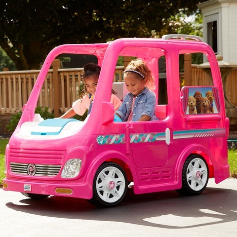 รถแบตเตอรี่แนวแคมเปอร์ Fisher-Price Power Wheels Barbie Dream Camper