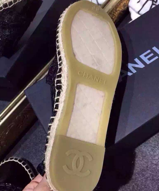 รองเท้า cn flat espadrilles ลูกไม้ มีสีขาว และ ดำ size 35-40 รหัส M000117