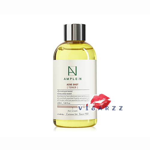 Coreana Ample N Acne Shot Toner 220mL โคเรียน่า โทนเนอร์สำหรับผิวเป็นสิว ผิวแพ้ง่าย