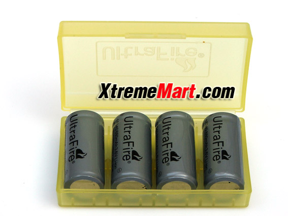 กล่องใส่แบตเตอรี่ UltraFire 18650ใส่2ก้อน หรือ CR123Aใส่4ก้อน (ราคาต่อกล่อง)