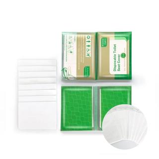 แผ่นรองนั้งชักโครกพกพาแพค10ชิ้น กระดาษรองนั่งชักโครก ป้องกันเชื้อโรค