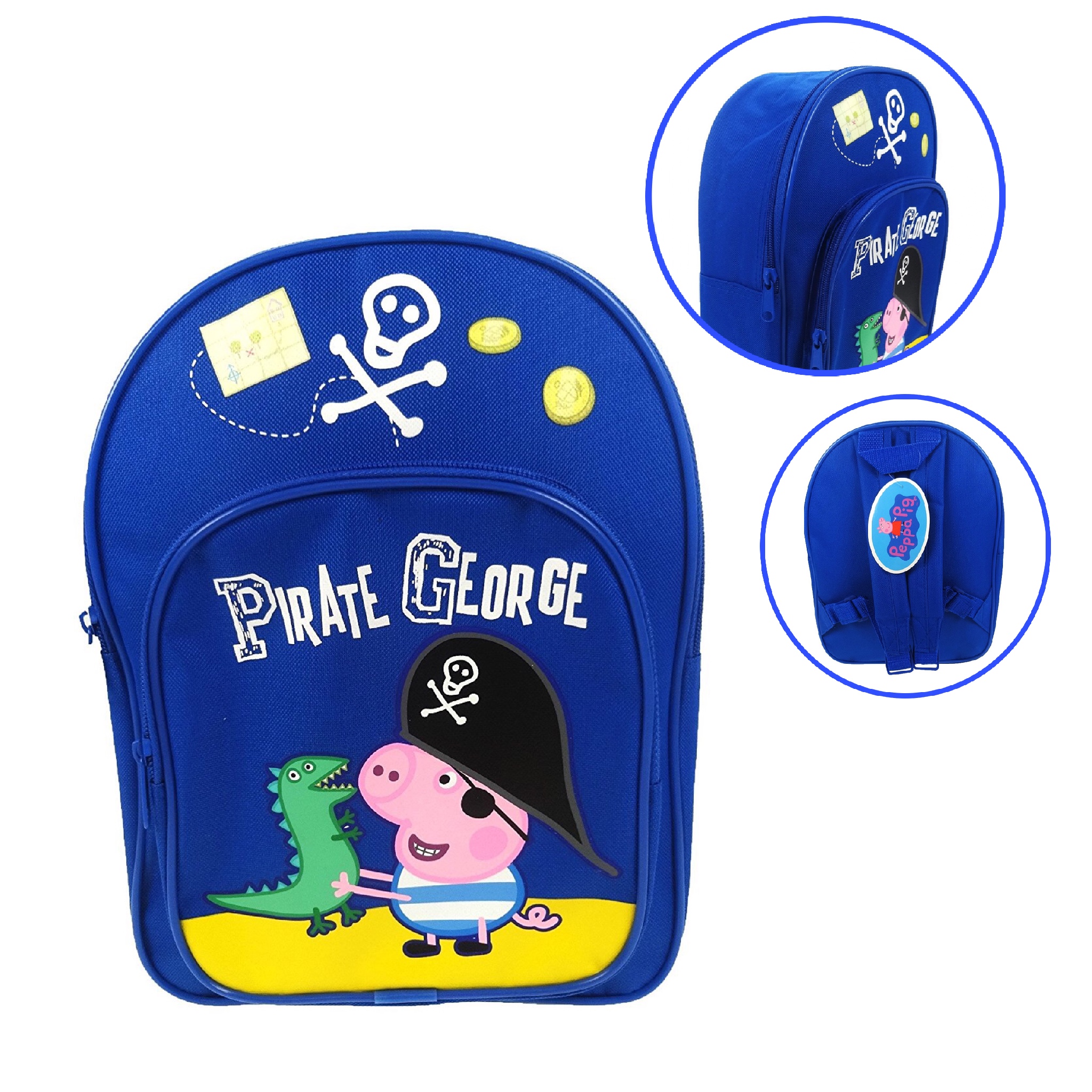 กระเป๋าสะพายเป้สำหรับเด็ก Peppa Pig Pirate George & Mr. Dinosaur Backpack for Kids