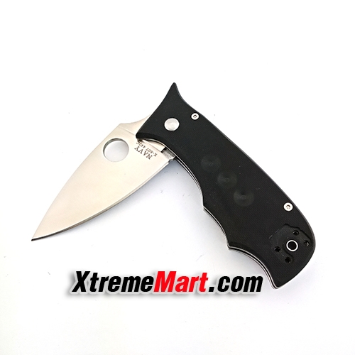มีดพับ NAVY รุ่น K607 พร้อมซองไนล่อน ระบบ Compression Lock Stainless Steel Folding Knife (สีดำ)