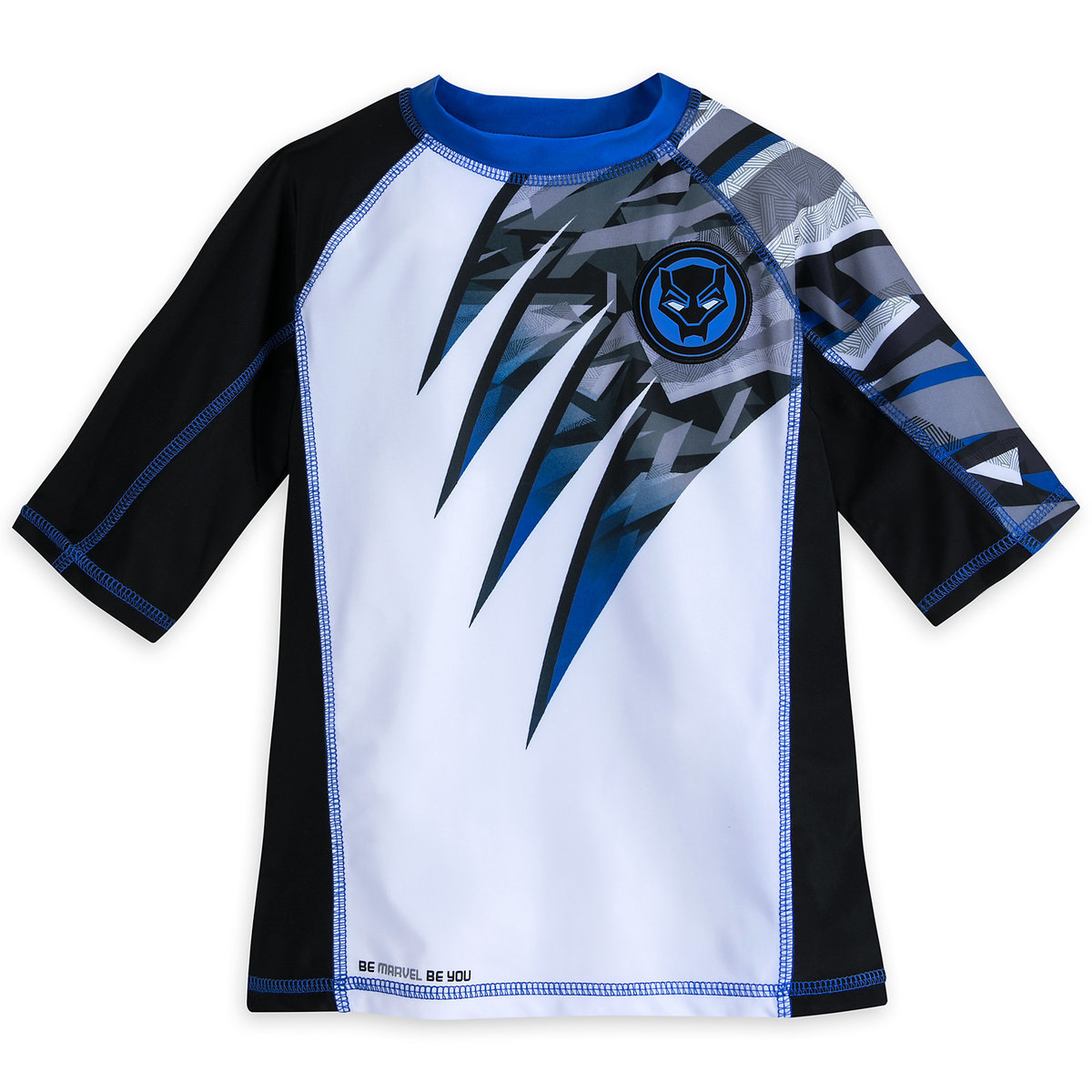 เสื้อและกางเกงว่ายน้ำสำหรับเด็ก Disney Rash Guard and Swim Shorts for Boys (Black Panther)
