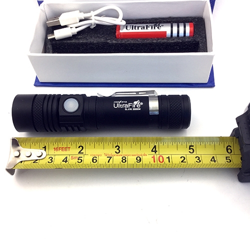 ชุดเซตไฟฉายซูม UltraFire รุ่น 518 Cree XML-T6 Led Zoom Flashlight