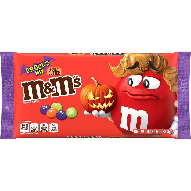 ขนมช็อกโกแลตฮาโลวีน M&M's Halloween Chocolate Candies - GHOUL'S MIX Peanut Butter