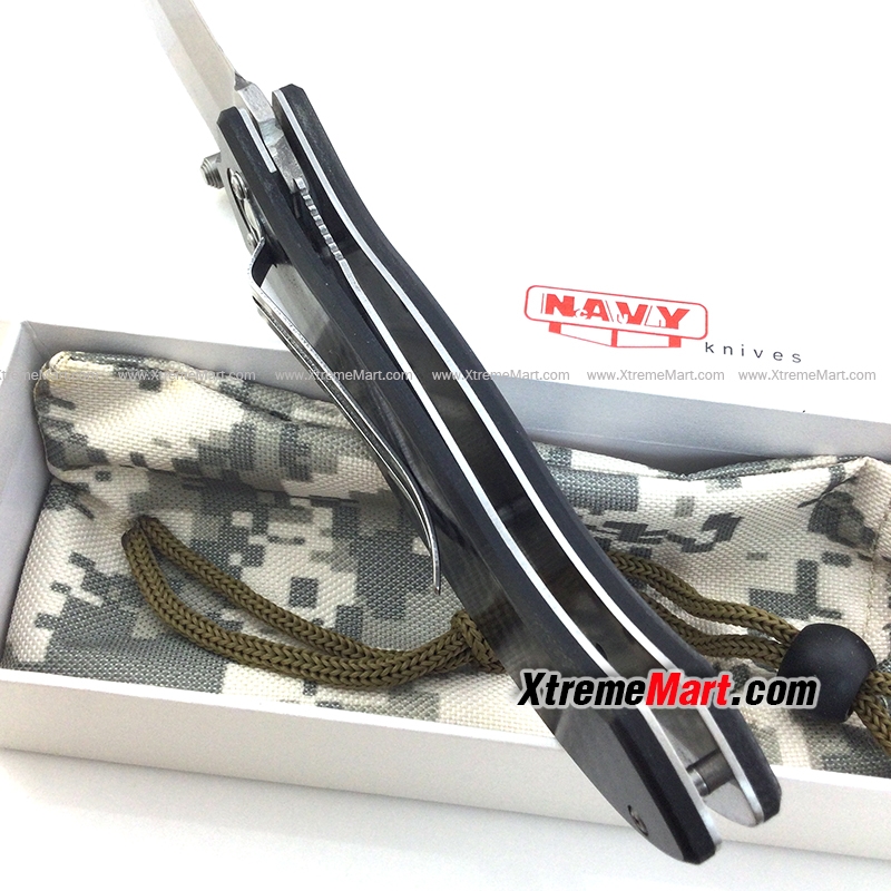 มีดพับ NAVY รุ่น K-630CF Liner Lock 440C stainless steel Folding Knife(Carbon Fiber)