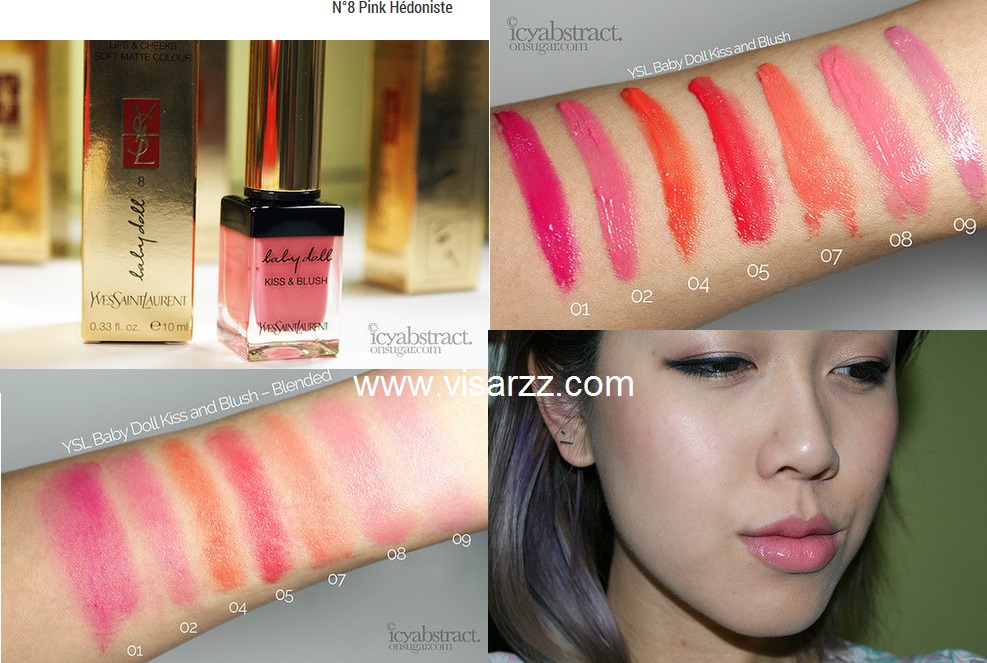 YSL Baby Doll Kiss & Blush # 8 Pink Hedoniste