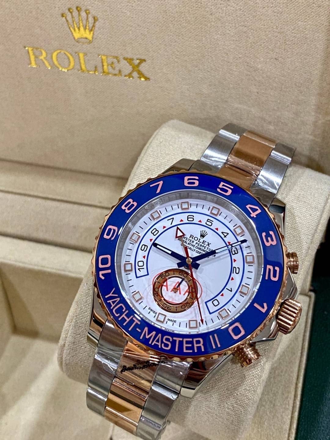 นาฬิกา Rolex รุ่น Yacht Master II 2K Mirror Swiss ขอบน้ำเงิน