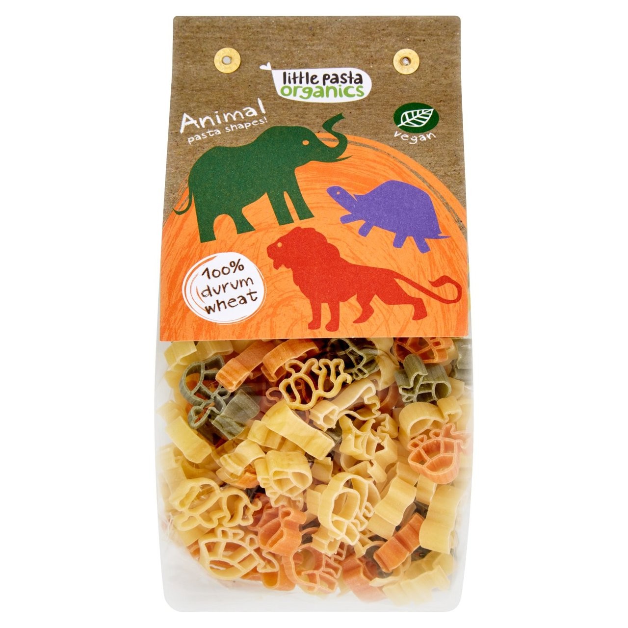 เส้นพาสต้าดูรัมโฮลวีทออแกนิกสำหรับเด็ก Little Pasta Organics Pasta Shapes (Animal)