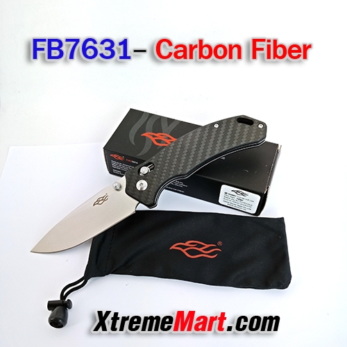 มีดพับ Firebird รุ่น FB7631-CF Folding Knife ใบมีดทรง Clip-Point ด้ามจับ G10-CF Carbon Fiber