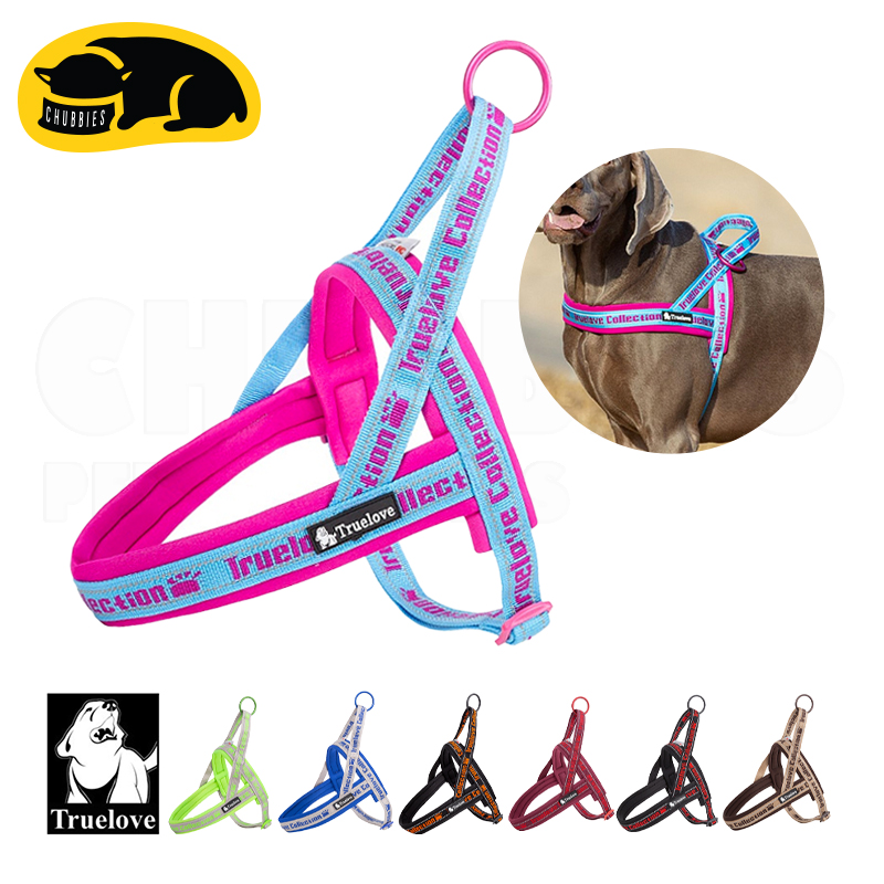 C143 TRUELOVE TH Pet Harness: ปลอกคอรัดอกสุนัข (ใส่ง่ายถอดง่าย) ป้องกันอันตรายจากการกระชาก