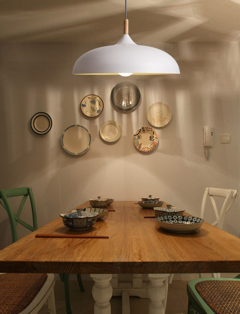 โคมไฟห้อยเพดานนอร์ดิกหัวไม้ 45cm