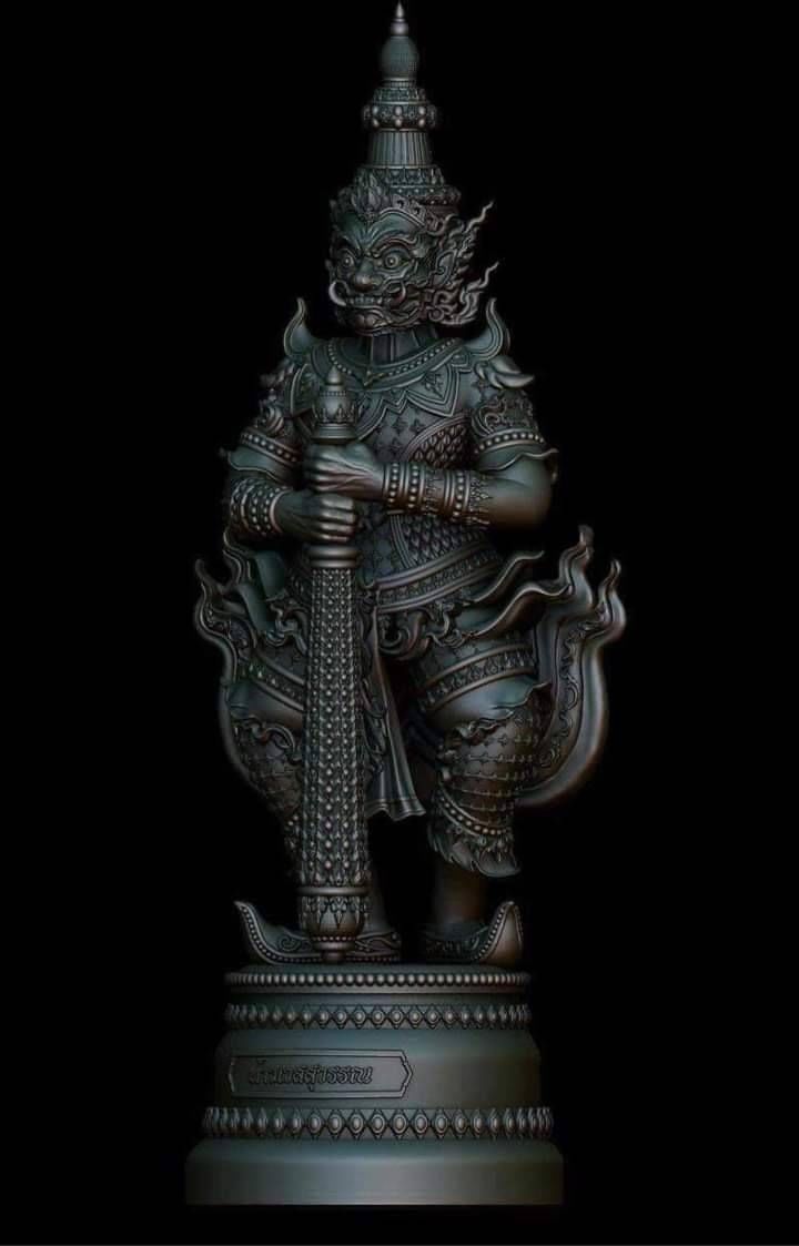 รูปหล่อ ท้าวเวสสุวรรณ สีดำ (สูง 9นิ้ว) เนื้อโลหะ ปี2565 #รับประกันแท้