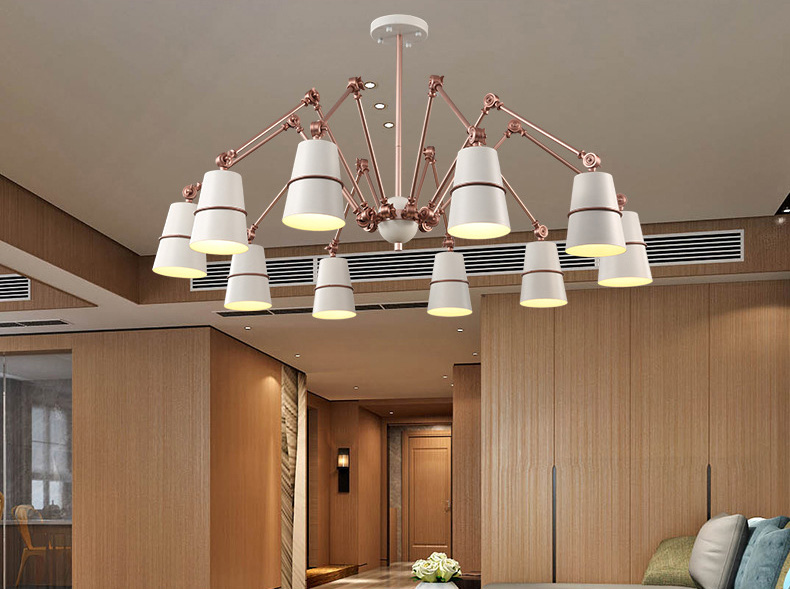 โคมไฟระย้าแมงมุมโมเดิร์น 10 ดวง [N402-White-10]