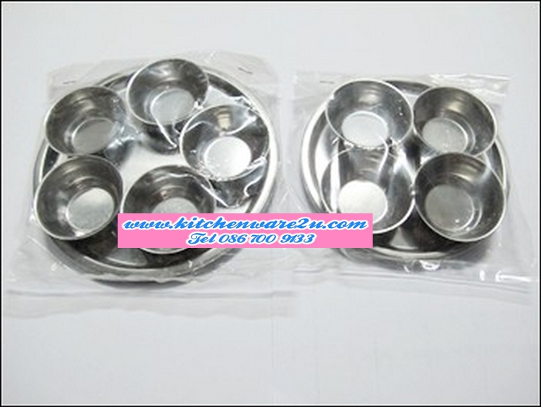 P08407 ชุดข้าวพระสแตนเลส 4 ใบ TP-149 ราคาส่งต่อ 30 โหล: 360 อัน:เฉลี่ย 8.5 บ/แพค (ขายส่งยกมัด ยกลัง)