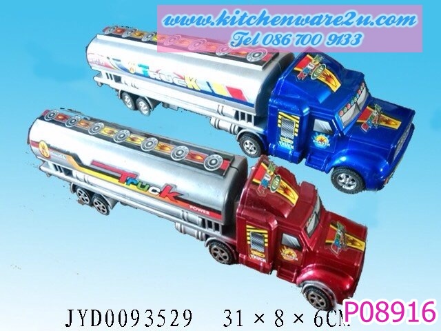 P08916 รถบรรทุกยาว ของเล่น ราคาส่งต่อ 1 โหล :12 ชุด (180 บ/โหล เฉลี่ย 15 บาท ขายส่งทุกอย่าง 20 บาท)