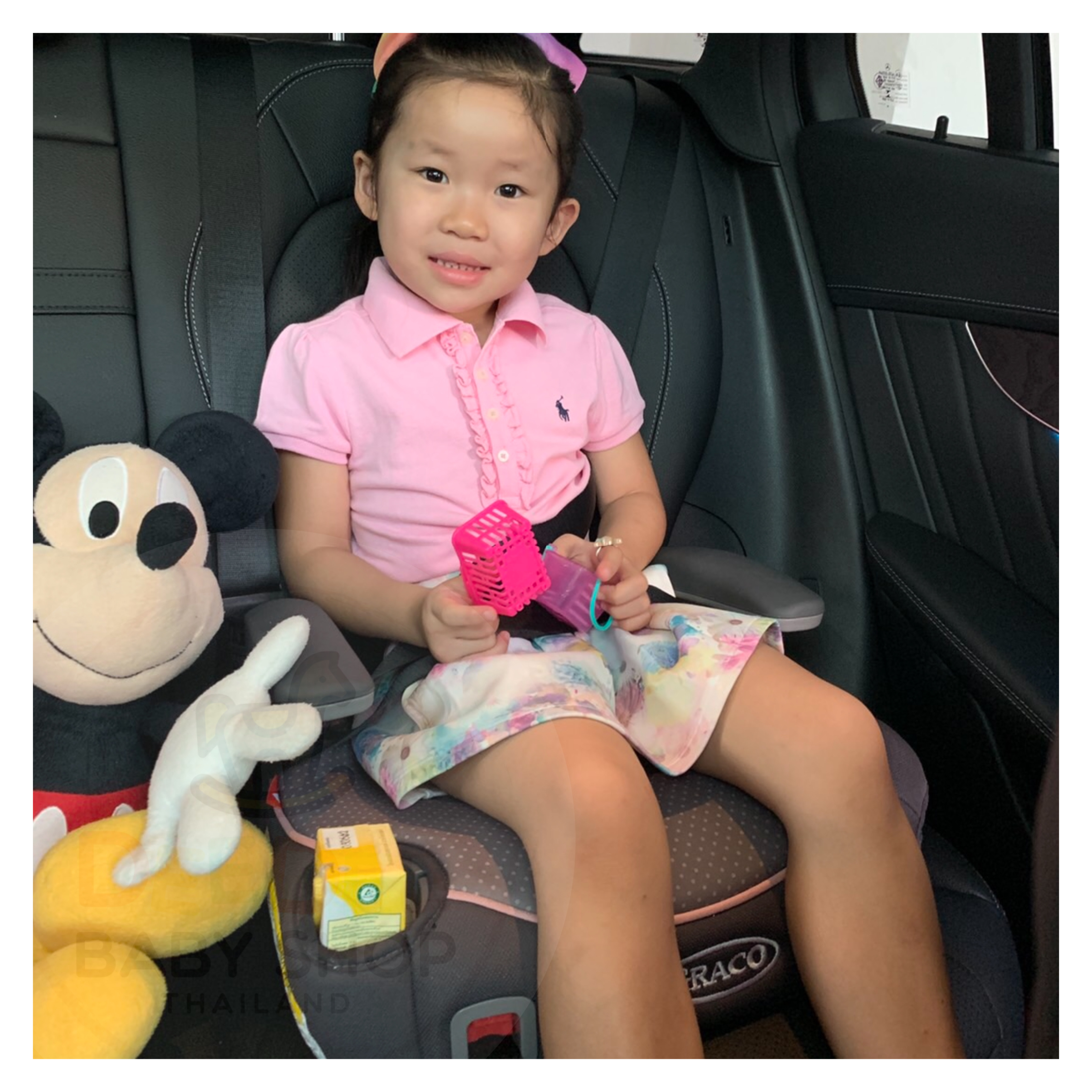 บูทส์เตอร์ซีทสำหรับเด็กโต Graco Backless TurboBooster Car Seat (Marshmallow)