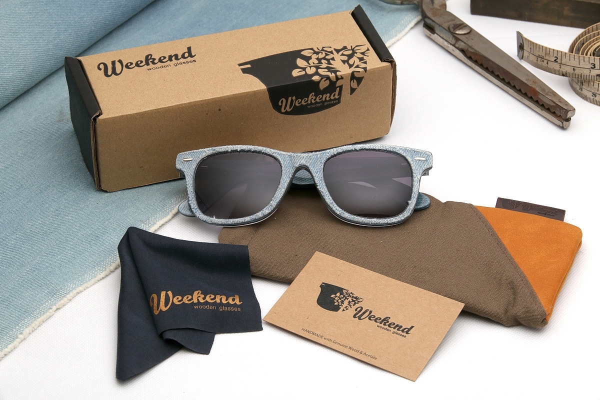 แว่นกันแดด Weekend Jeans - Grey Gradient