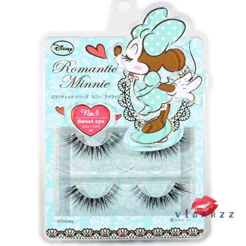 Disney Japan Romantic Minnie Mouse No.5 (Sweet Eye) - Black ขนตาปลอดสวยฟู ต่อแบบธรรมชาติสลับความยาว เน้นปลายให้ตาหวาน ติดแล้วเพิ่มความแบ๊วให้กับตาได้ 200% เลยค่ะ