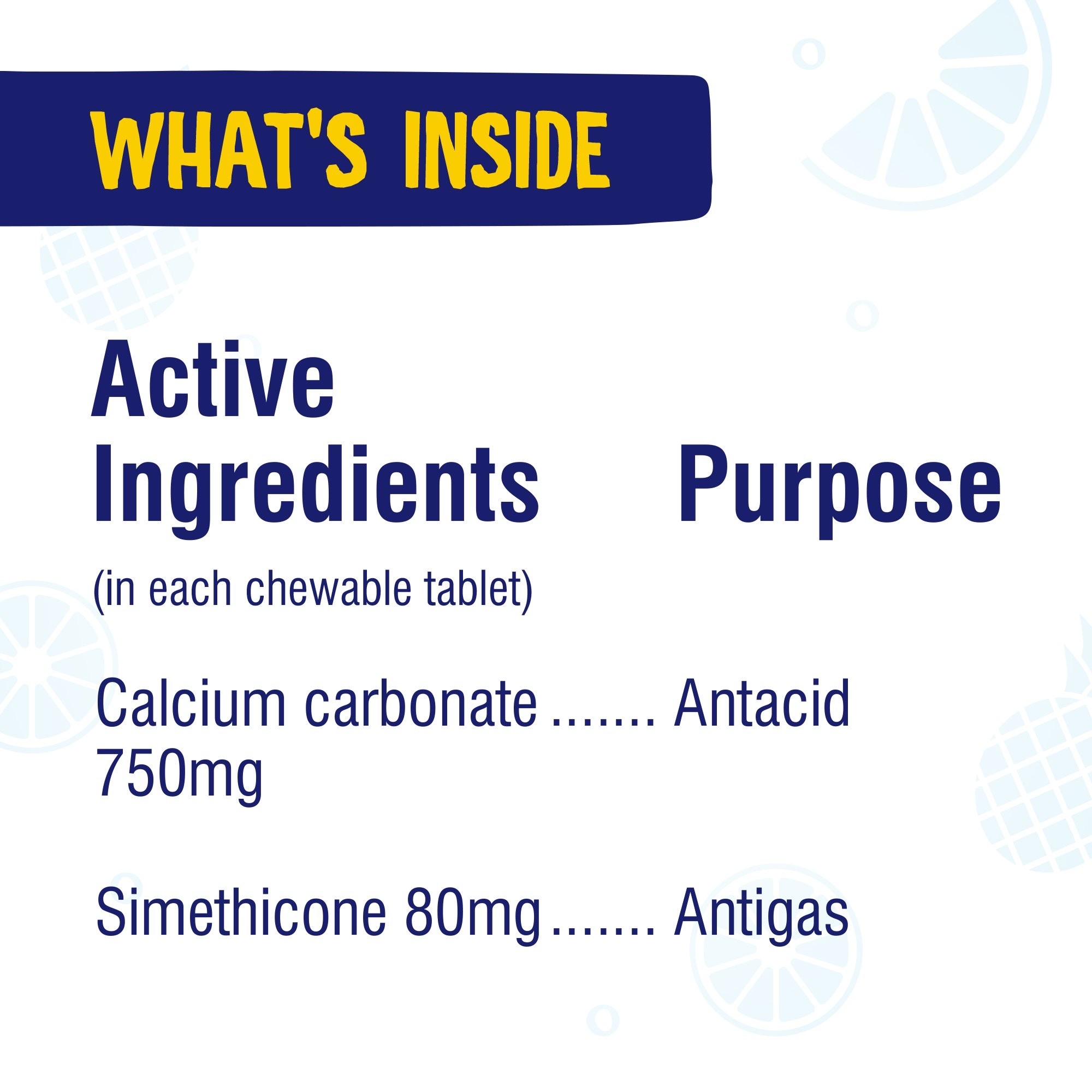 เม็ดเคี้ยวบรรเทาอาหารไม่ย่อยและกรดไหลย้อนสำหรับเด็ก Alka-Seltzer Kids Tummy ReliefChews