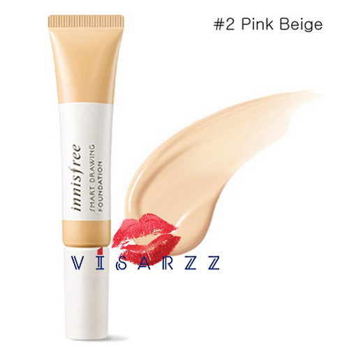 (#2 Pink Beige) Innisfree Smart Drawing Foundation 12mL สำหรับผิวขาวปานกลางโทนเหลือง ไอเทมที่จะช่วยให้การลงรองพื้นง่ายมากยิ่งขึ้น เหมือนวาดรูประบายสีเลยค่ะ