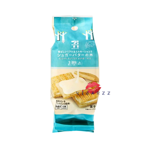 (Exp.6/25) 7-11 Japan Sugar Butter Sand Tree Sugar Butter Chocolate ขนมปังอบกรอบสอดไส้ช็อคโกแลตนม กรอบนอกนุ่มใน หอมเนยน้ำตาล