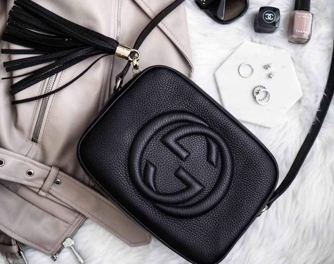 GUCCI SOHO SMALL LEATHER CROSSBODY BAG(G27263) Gift With Purchase (GWP) (แอดไลน์ก่อนสั่งซื้อ)