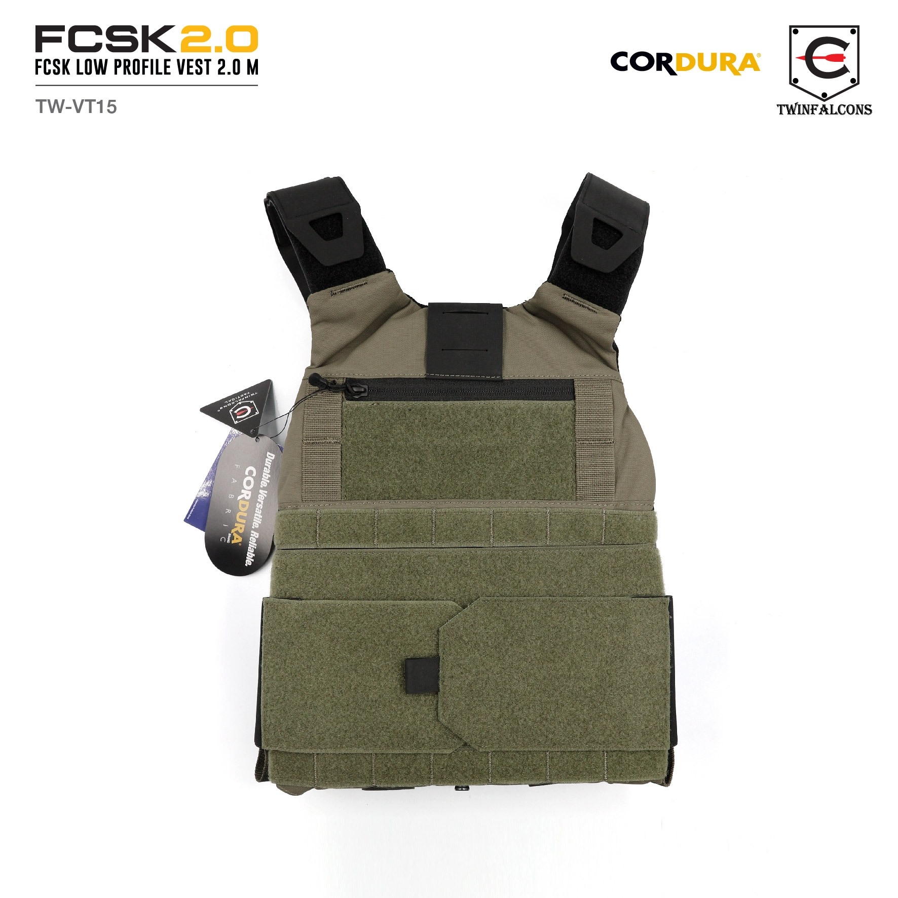 เสื้อเกราะ FCSK 2.0 Plate Carrier ( Twinfalcons ) [ TW-VT15 ] (K2600)