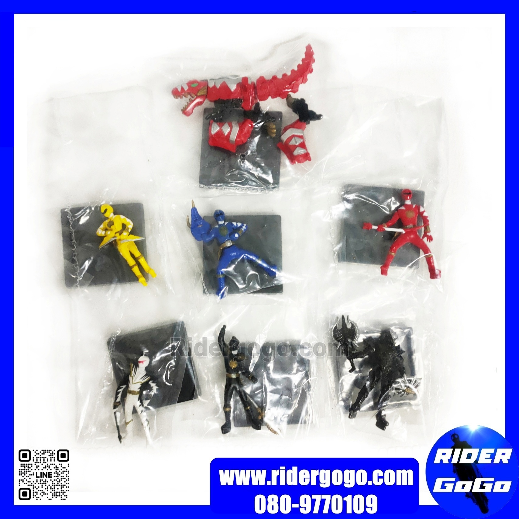 Bakuryuu Sentai Abaranger Mini Figure เซ็ท 7 ชิ้น