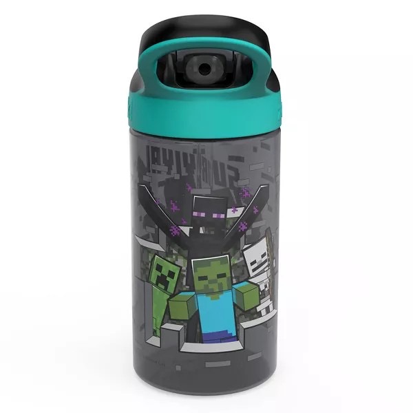 กระติกน้ำพร้อมหลอดดื่มสำหรับเด็ก Zak! Minecraft 16 Oz. Water Bottle (2-Pack)