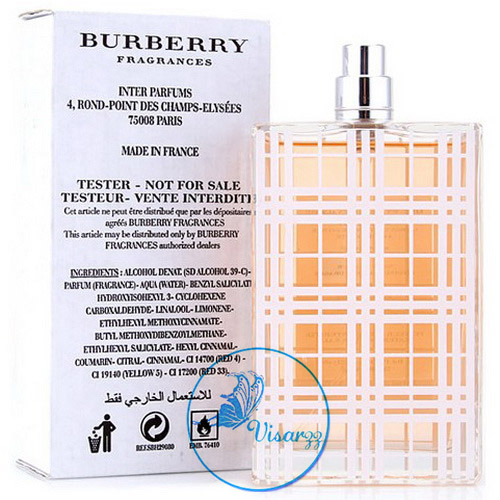 (กล่อง Tester ลด 60%) Burberry Brit EDT for Women Natural Spray 100 mL กลิ่นอายความหอมละมุน แฝงด้วยเสน่ห์ของสาวเซ็กซี่ สัมผัสสดชื่น