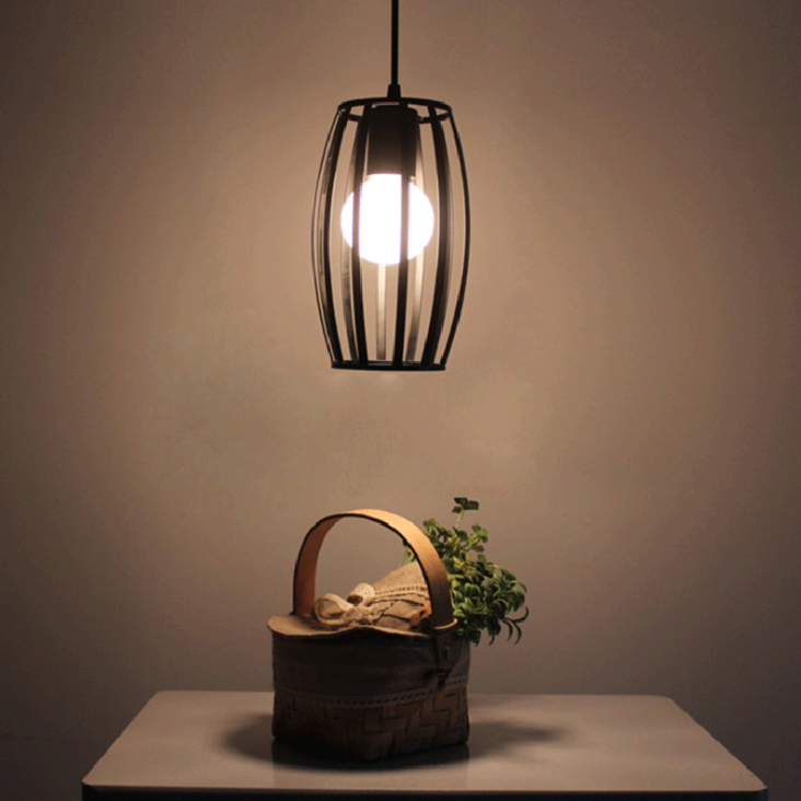 โคมไฟห้อยเพดานทรงกระบอก สไตล์ Nordic minimalist